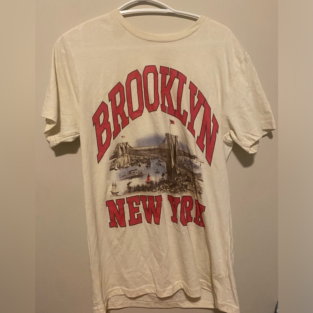 Cream Short Sleeve graphic Tee